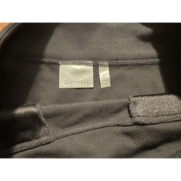 ATHLETA $64 Strata Black A Line Zippered Pocket Ponte Skirt Stretch Size XS - Picture 5 of 8